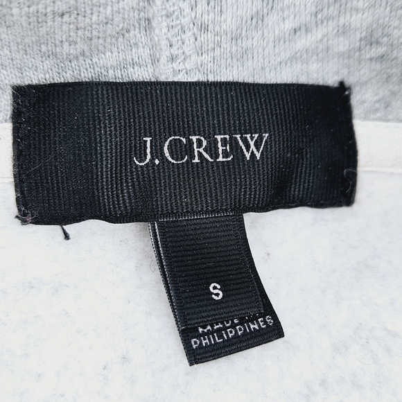 J. Crew Oversized Boyfriend Hoodie Sweatshirt — Heathered Gray S - Picture 5 of 8